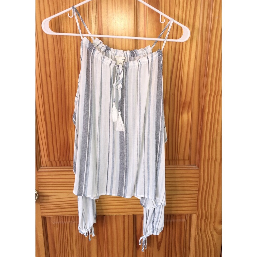 Light Blue/White Striped Long Sleeve